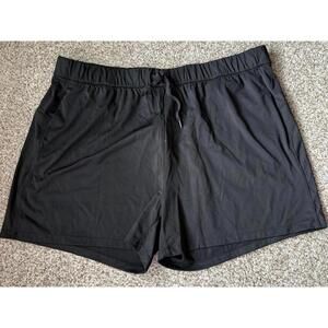 WILLIT Womens Casual Athletic Black Shorts XXXL Inseam 3.5 Stretch Pockets